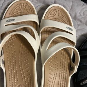 Croc wedge sandals size 10 gently worn